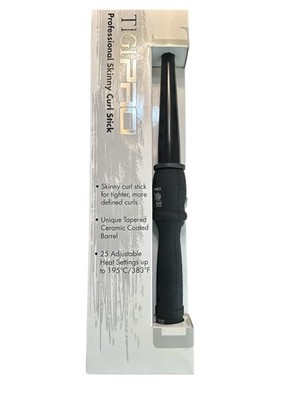 Tigi Pro Professional Skinny Curl Stick Tapered Ceramic Coated Barrel New