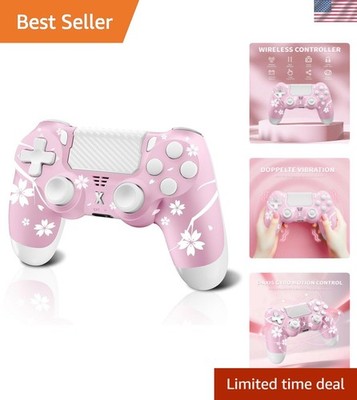 Multi-Platform PS4 Wireless Controller - Sleek Sakura with Touchpad and Speaker