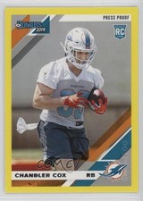 2019 Panini Donruss Rookies Press Proof Yellow Chandler Cox #282 0c4