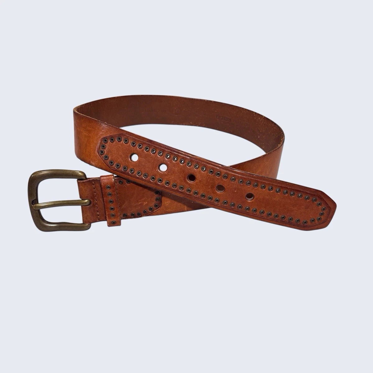 NEW. Fossil Key Grommets Brown Leather Belt - M Fossil Leather Belts for Women for sale | eBay main image 2