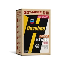Havoline Motor Oil 5w30 High Mileage Synthetic Technology Smart Change Engine...