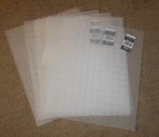 NEW 9 Plastic Canvas Sheets Stiff 10 Mesh Count  10.5" X 13.5" Clear NEW