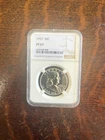 SILVER 1957 FRANKLIN HALF PF67 NGC