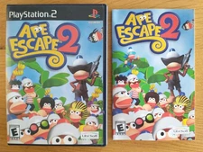 Ape Escape 2 Case Artwork and Manual (Sony PlayStation 2, 2003)