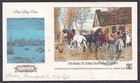 w1836/ Denmark Cz. Slania Engraved Hafnia Block FDC Cover 1976