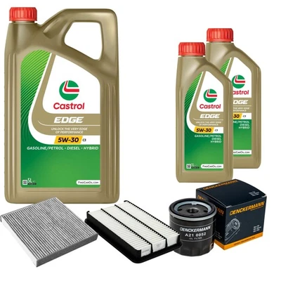 DENCKERMANN Inspection Set 7L CASTROL EDGE 5W-30 C3 Pour Lexus RX 300 AWD - Photo 1/4