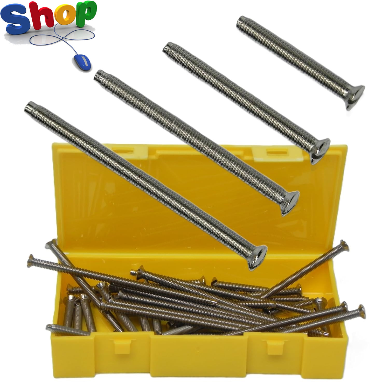 Electrical Socket Screws | 4 Lengths | 40 Pieces | Includes Extra Long 75Mm Elec