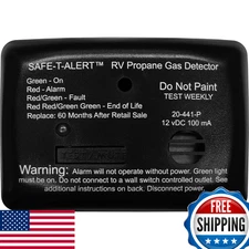 Safe T Alert 20 Series Mini LP Gas Alarm - Propane, Surface Mount, Black