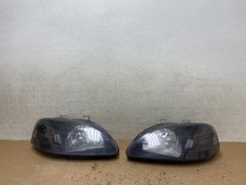 1999-2000 Honda Civic Sedan Headlights Halogen Leftright Side W3717 Dw