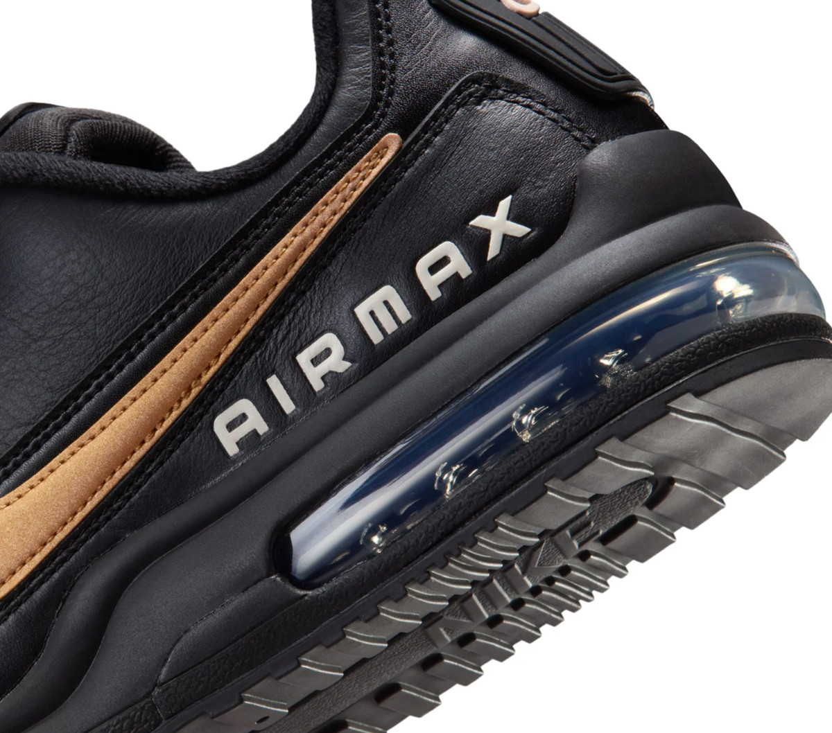 New NIKE Air Max LTD Men's classic Athletic Sneakers shoes black gold all sizes — product photo 5 of 9