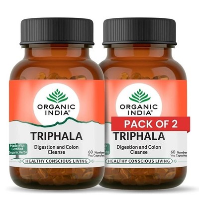 Triphala Kapseln - 60 Kapseln (2x), unterstützt Immunsystem, Dickdarm & Verda...