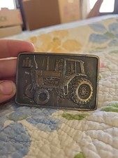International Harvester IH Tractor Brass Belt Buckle Spec Cast