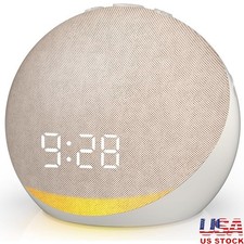 Compact Sound Machine Alarm Clock W/ 25 Soothing Sounds  Bluetooth Speaker New