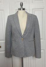 NWT Philosophy Size Small Light Gray Ponte Blazer Jacket 1 Button Lined Women  s