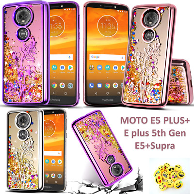 glitter motorola e7 plus cover amazon