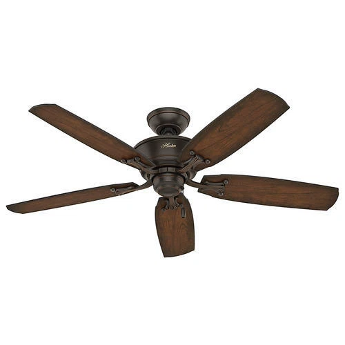 52" Onyx Bengal Burnished Aged Cherry Blade Indoor LED Ceiling Fan Ventilation - Image 2 of 4