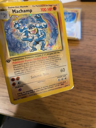 1st Edition Machamp (8/102) Holo Base Set Pokemon Card! FAST & FREE P&P! - Picture 104 of 173