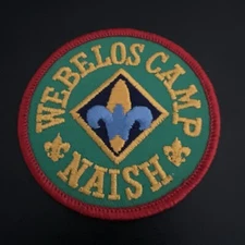 Patch BOY SCOUT PATCH WEBELOS DEN CAMP NAISH iron On Sew NEW