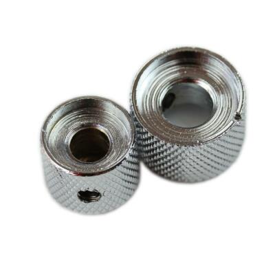 Concentric Dual Knob Metal Dome Potentiometer Cap For Electric Guitar Bass Tone