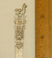 Vintage 900 Silver Figural Llama Butter Knife Spreader Peru Bolivia Souvenir