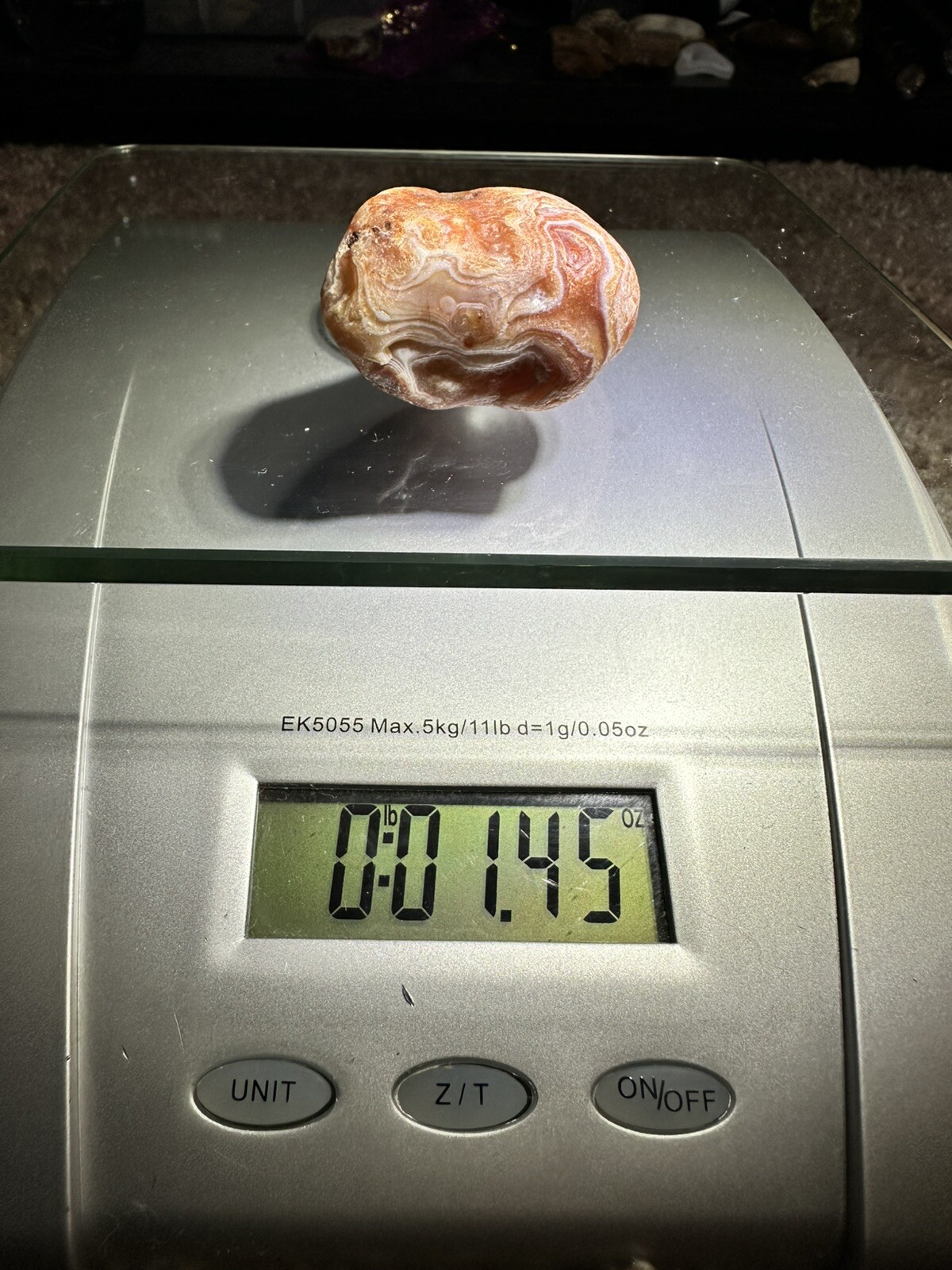 1.45 oz Lake Superior High-Quality Candy Banded Agate