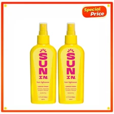 (2 Pack) Sun In Hair Lightener Shine Enhancing Spray, Lemon, 4.7 oz  Non-Aerosol