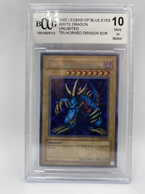 yugioh tri horned dragon LOB-000 Graded BCCG 10 | eBay