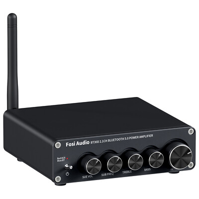 Fosi Audio BT30D Bluetooth Receiver Amplifier Hi-Fi Stereo Audio Class D Amp 50W