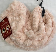 Faded Glory Infinity Scarf Pink Faux Fur - 1 Size - New With Tags