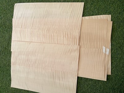 New 3 pcs Electric Guitar Body Veneer Guitar Body Veneer  TIger Flam Maple Wood