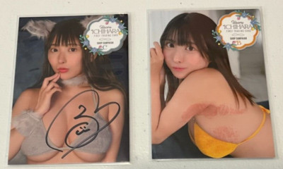 Hit's Japanese Idol - Kaoru Ichihara - Signed Autograph Kiss Promo Cards A