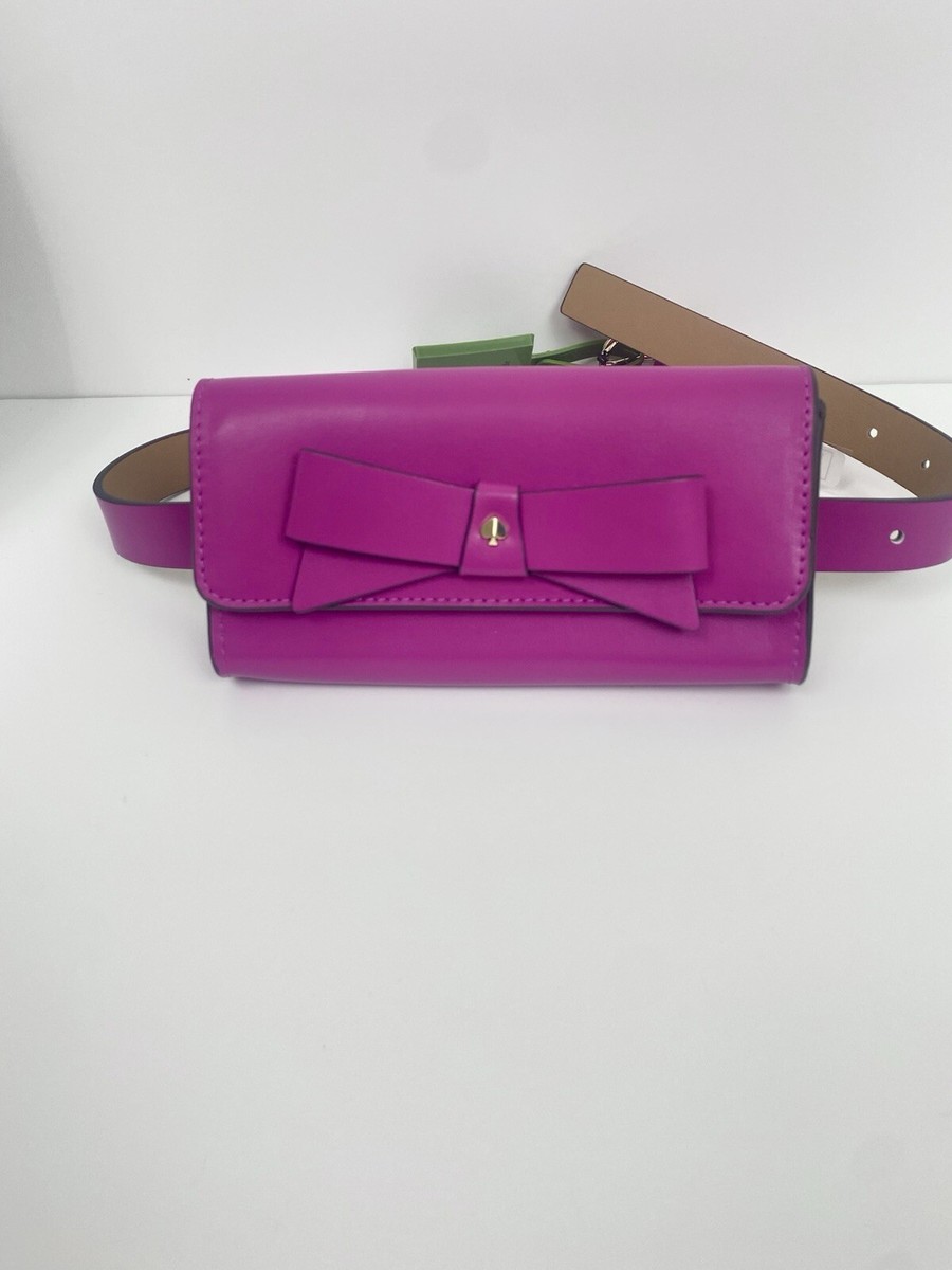 kate spade fuchsia bow leather belt Kate Spade New York Women main image 3