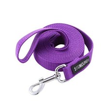 Strong Durable Nylon Dog Training Leash, 1 Inch Wide Traction 10 Feet Purple