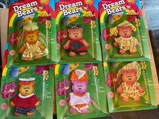 Vintage Remco Dream Bears Clothing 1980s Toys Blister Sealed Lot of 6 1984
