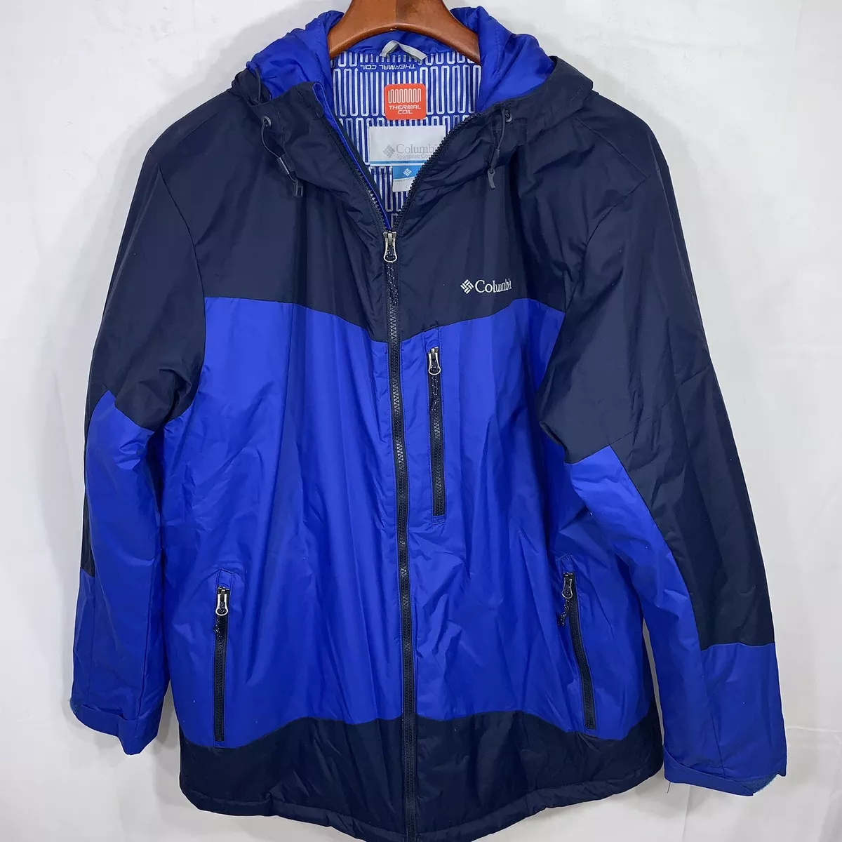 Columbia Wister Slope Blue Colorblock Thermal Coil Insulated