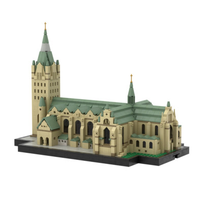 Paderborn Cathedral Model 3164 Pieces Modular Building Building Toys MOC Build