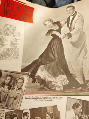 Sk80 Ephemera 50er Jahre Filmartikel Two Weeks In Love Jane Powell