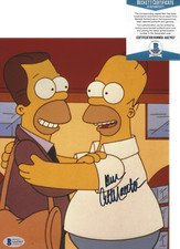 DAN CASTELLANETA SIGNED 'THE SIMPSONS' HOMER 8x10 PHOTO B BECKETT COA BAS