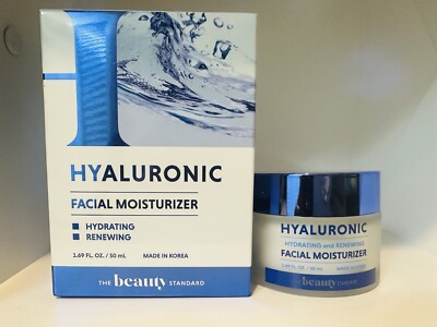 The Beauty Standard Hyaluronic Facial Moisturizer Deep Hydrating Renewing Vegan
