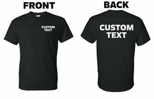 Custom T-Shirt, Personalized, Add Your Text, Promote Your Business