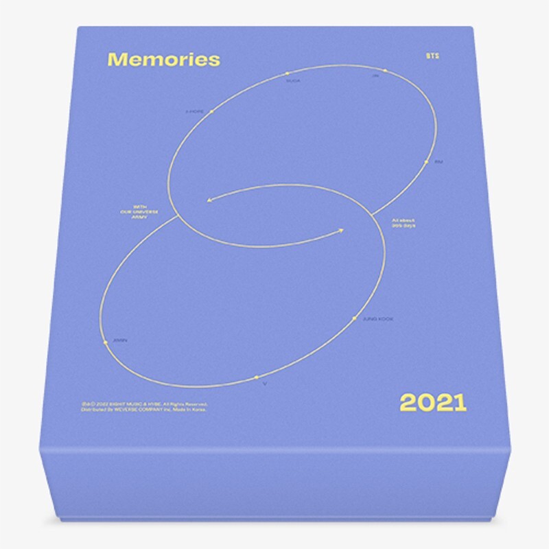 BTS MEMORIES OF 2021 BLU-RAY/7 CD+Instant Photo Set+Frame+Photo