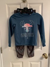 NWT-Girls Justice Graphic 2-Piece Long Sleeve Pajama Set-Size 7