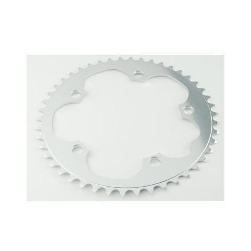 Plateau route 130mm 52 dents argent dural pour transmission Shimano 9/10v