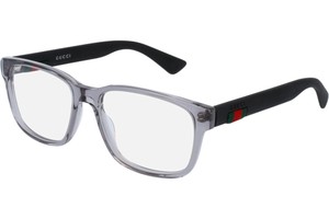 NEW Authentic GUCCI Mens Grey Matte Black Rubber Eye Glasses Frame GG 