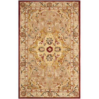 SAFAVIEH Anatolia AN534A Handmade Gold / Ivory Rug