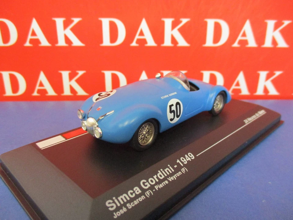 Die cast 1/43 Modellino Auto Simca Gordini 24H Le Mans 1949 P. Veyron - Immagine 2 di 4