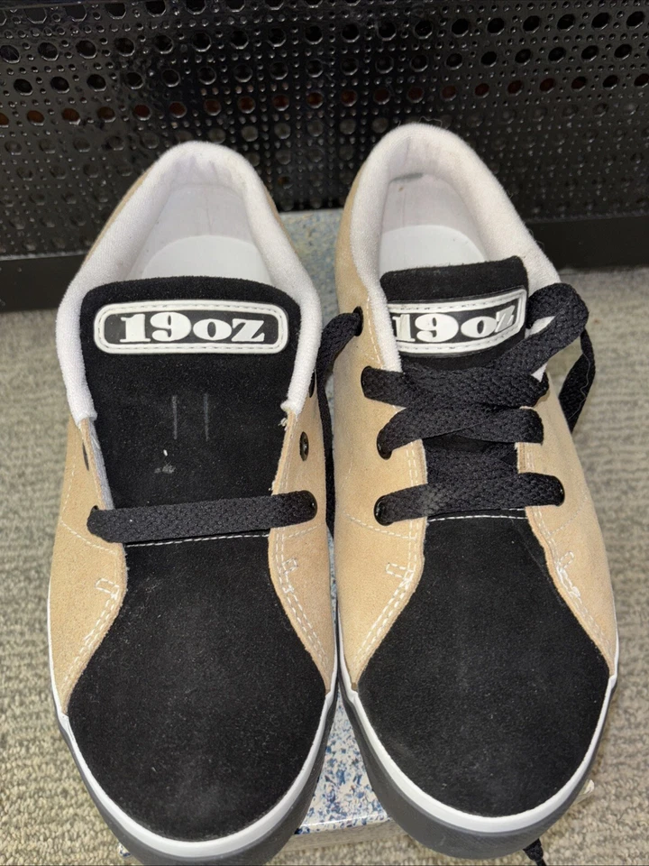 Tenis de gamuza Airwalk vintage para hombre 19 oz raras tostadas/negras 7,5 en caja sin existencias Foto 2 de 4