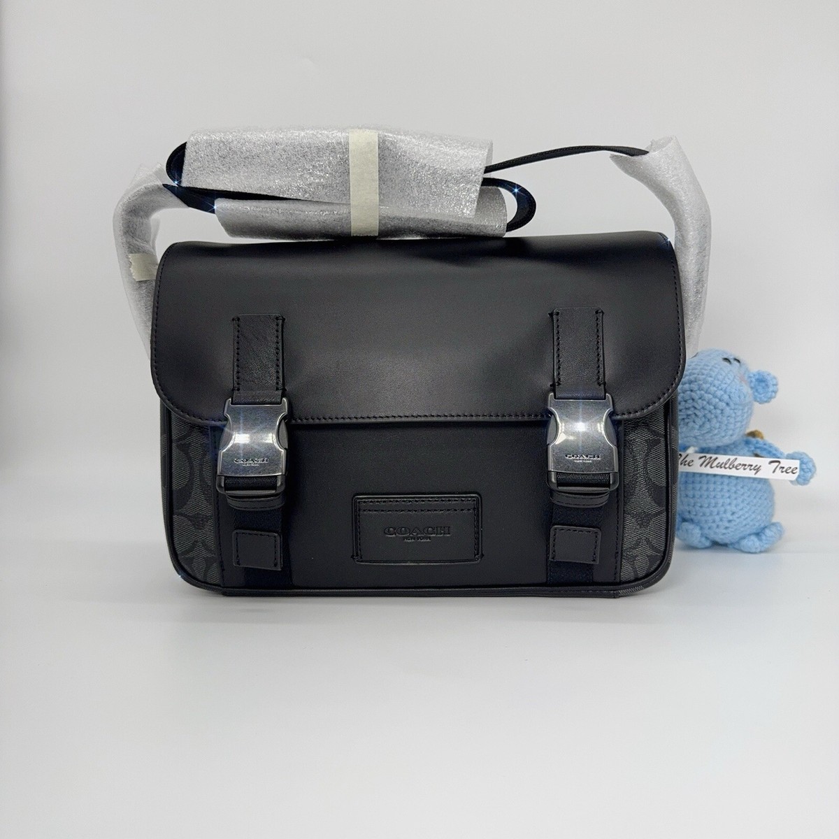 Coach C3747 Track Crossbody Bag In Signature Canvas 