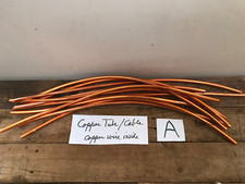 Lot 10 Copper Tube Cable Shiny Copper 24" - 28" long 3/8" dia. Steampunk A 