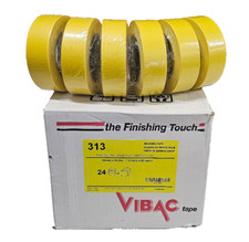 24 Vibac Yellow Adhesive Masking Tape Rolls 36mm x 55m 313 Genuine